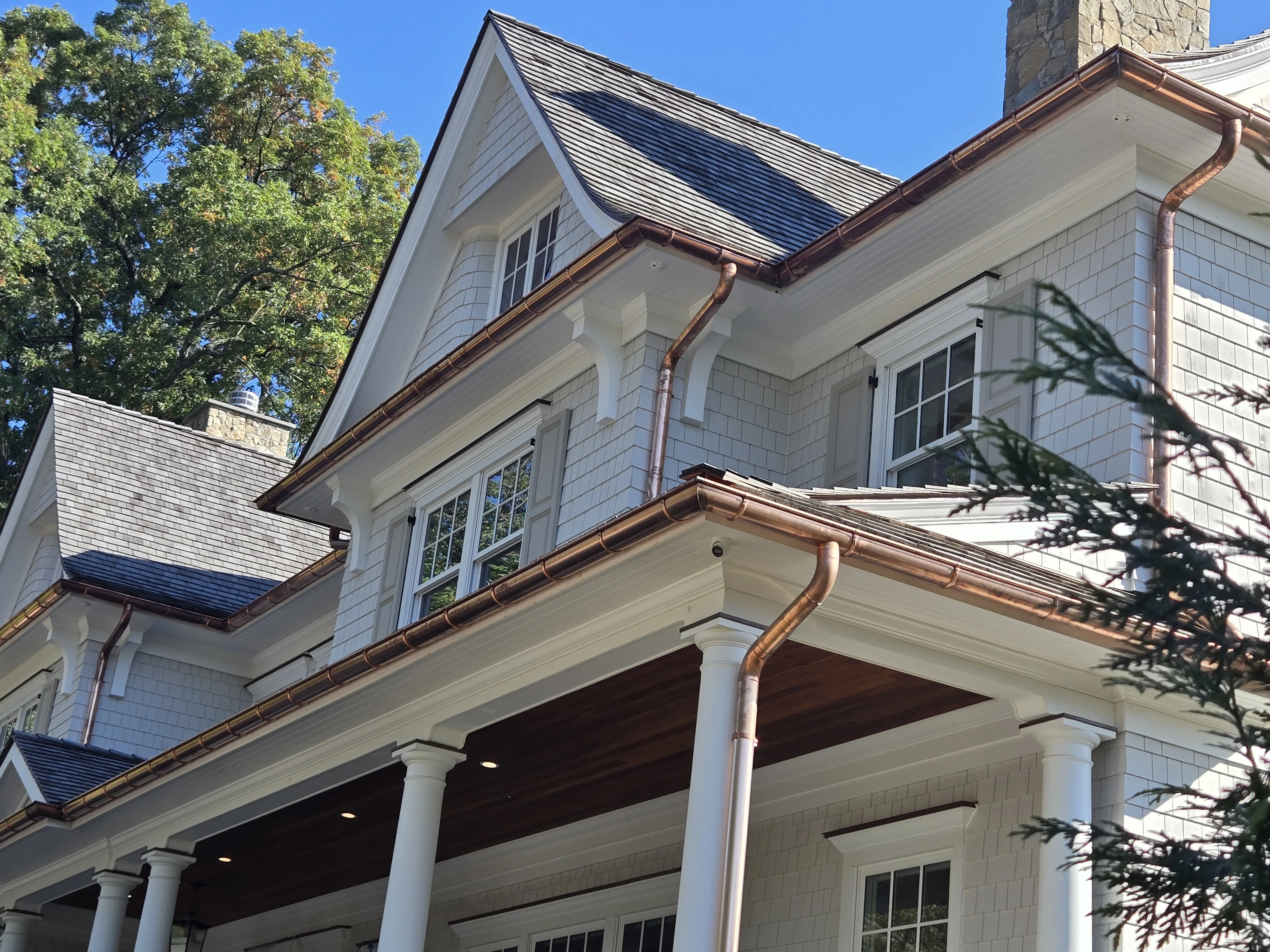 Copper Gutter Installation