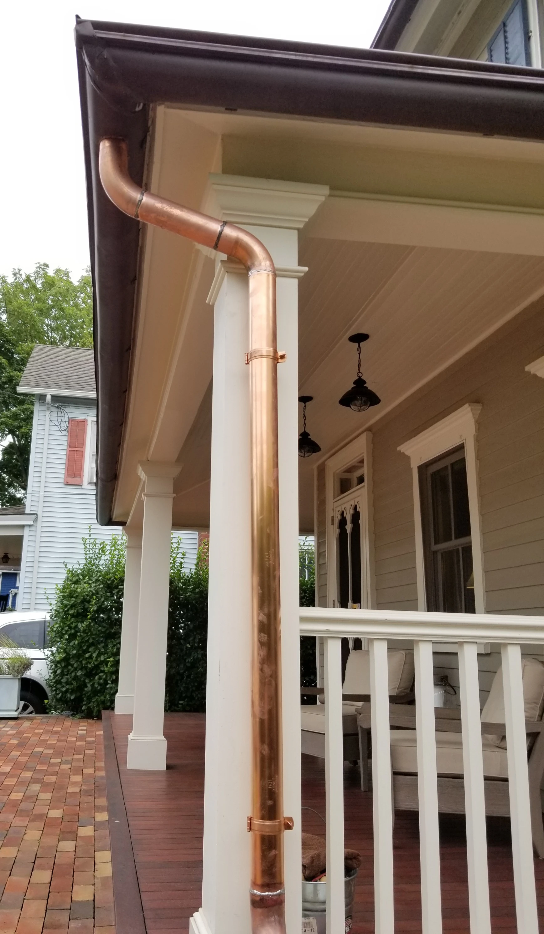 Copper Gutter Installation