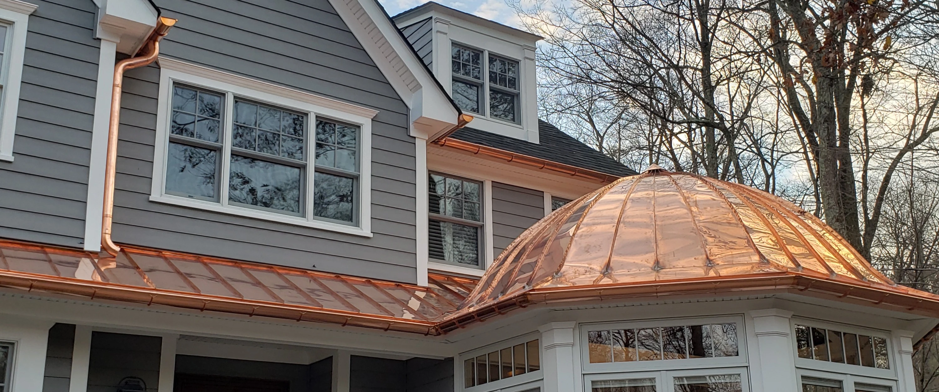 Copper Gutter Installation