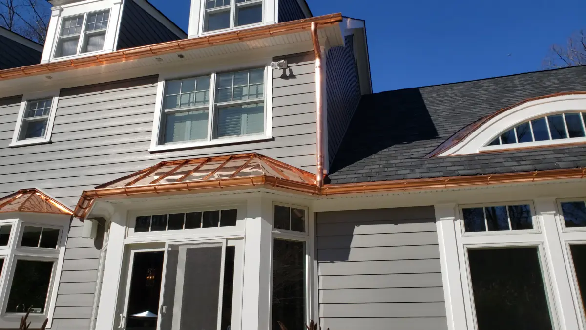 Copper Gutter Installation