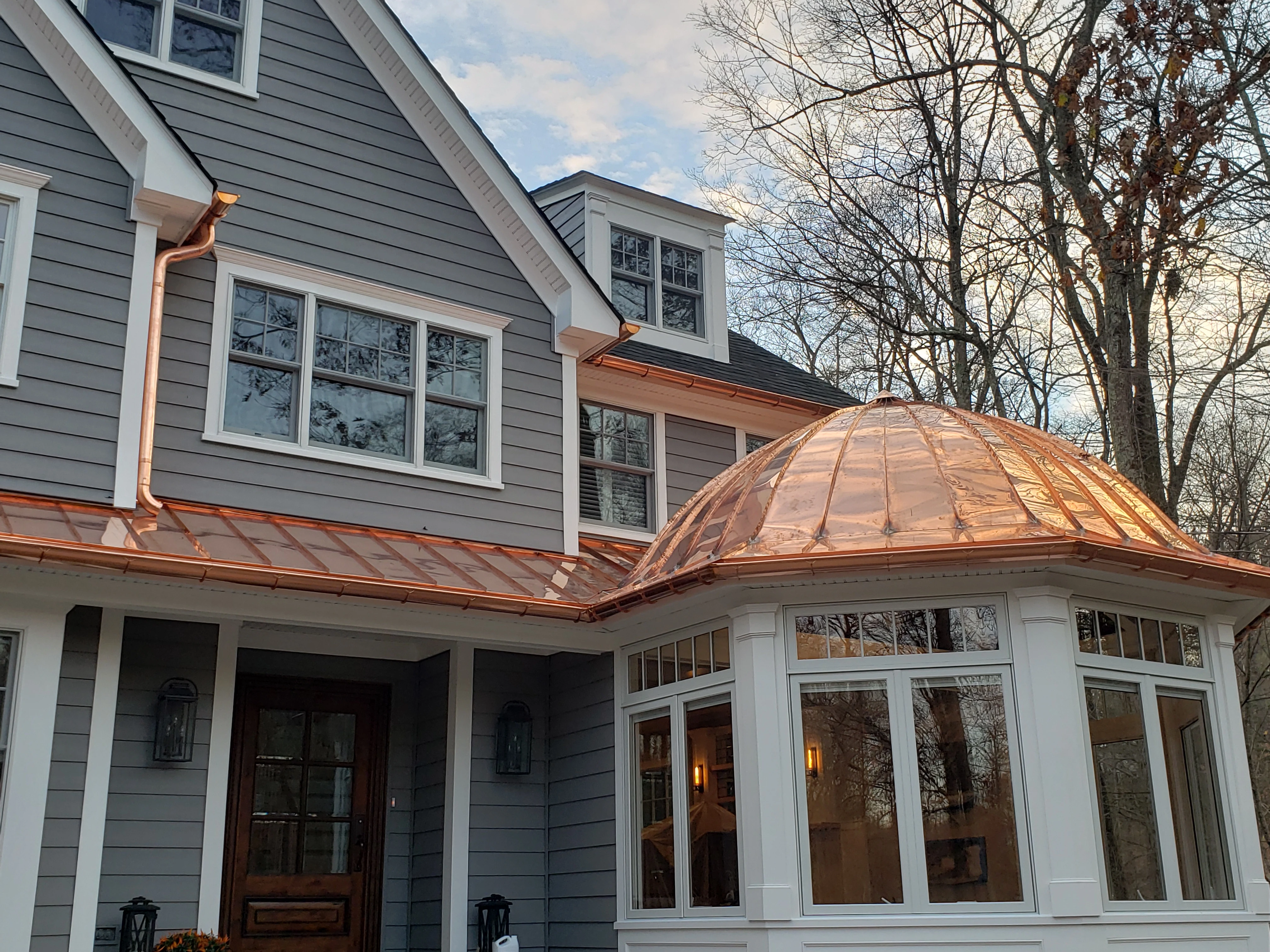 Copper Gutter Installation