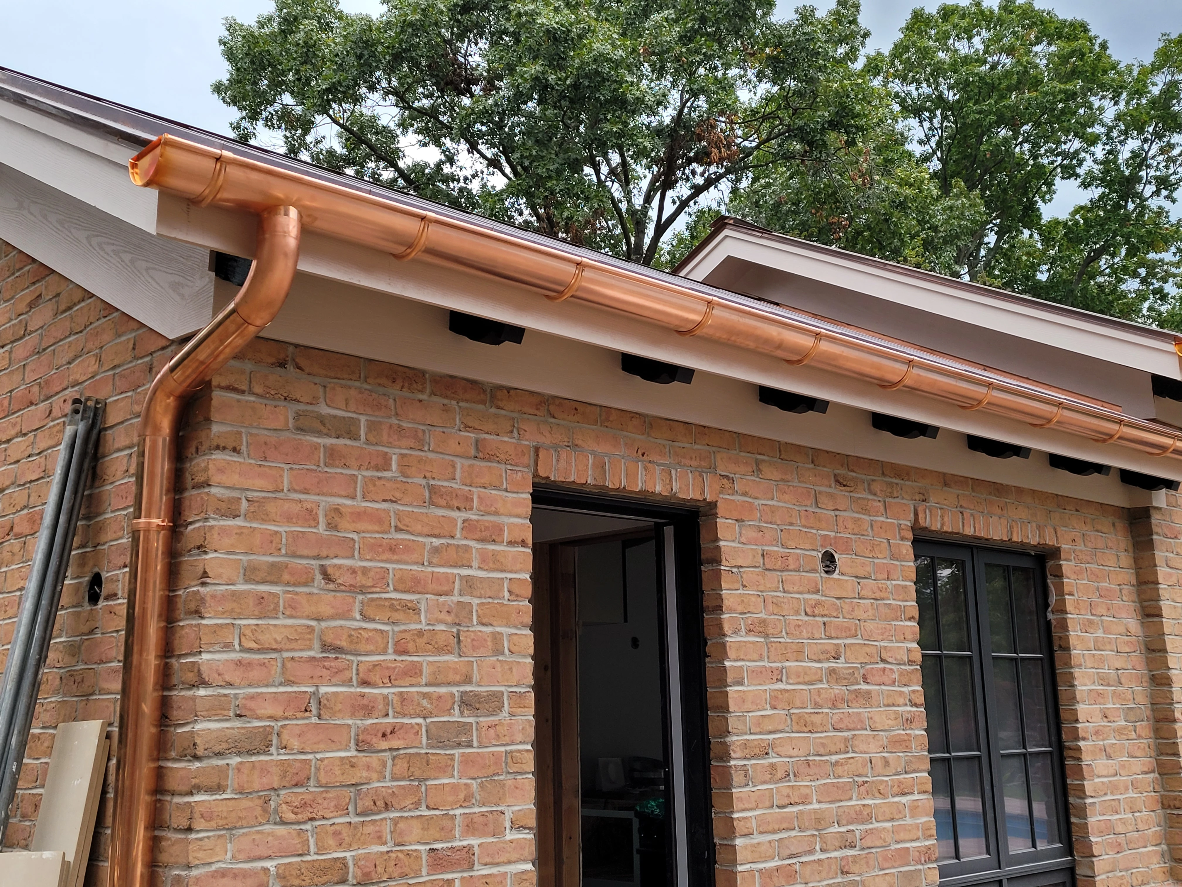 Copper Gutter Installation
