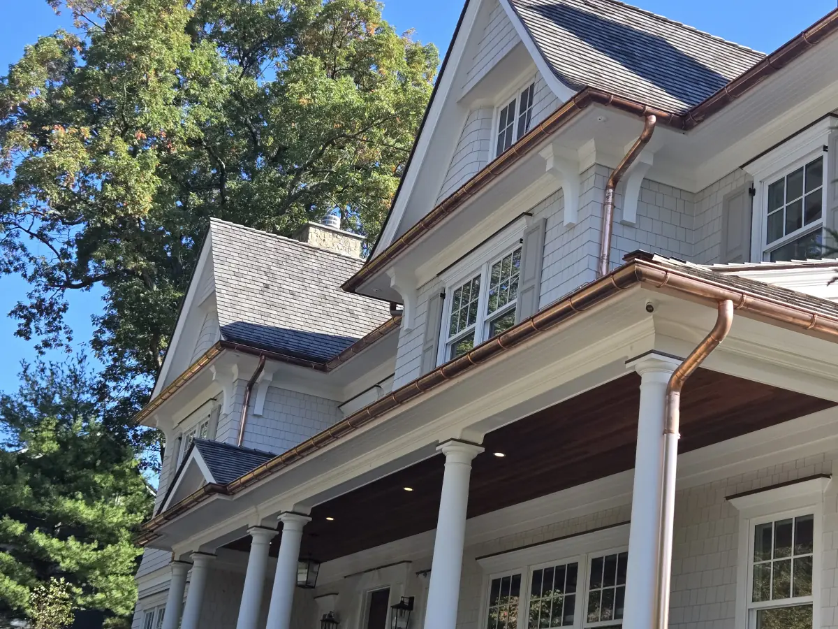 Copper Gutter Installation