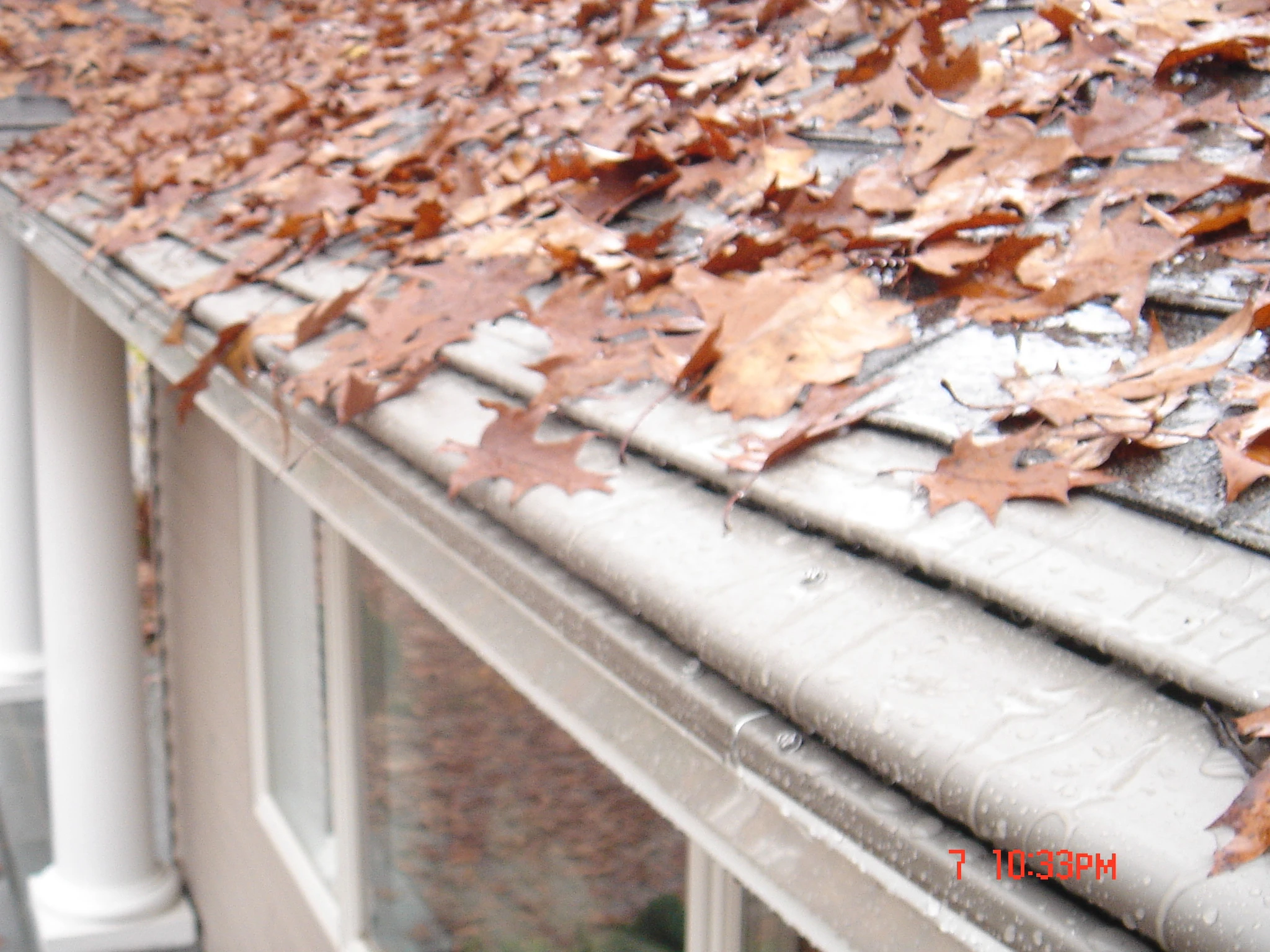 Guttershell aluminum construction detail - Need: 300x200px showing the .027-gauge aluminum quality